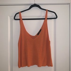 Orange Tank Crop Top